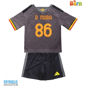 Billiga AS Roma Rodrigo Mora #86 Tredjeställ Barn 2026-27 Kortärmad (+ Korta byxor)